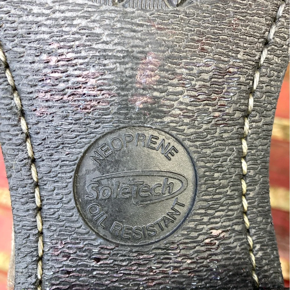 Rare FRYE 8” Harness Square Toe Vintage Leather Brown Size 9.5 - Picture 8 of 12